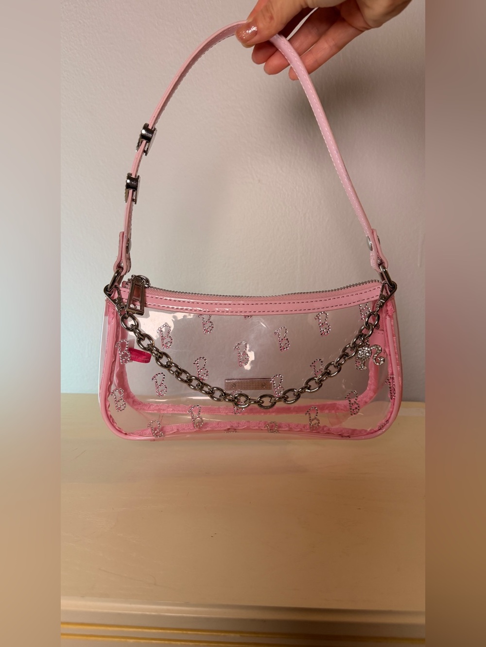Limited Edition Aldo + Barbie clear jelly Shoulder Bag
